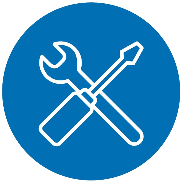 herramientas para reparar, llave inglesa y atornillador